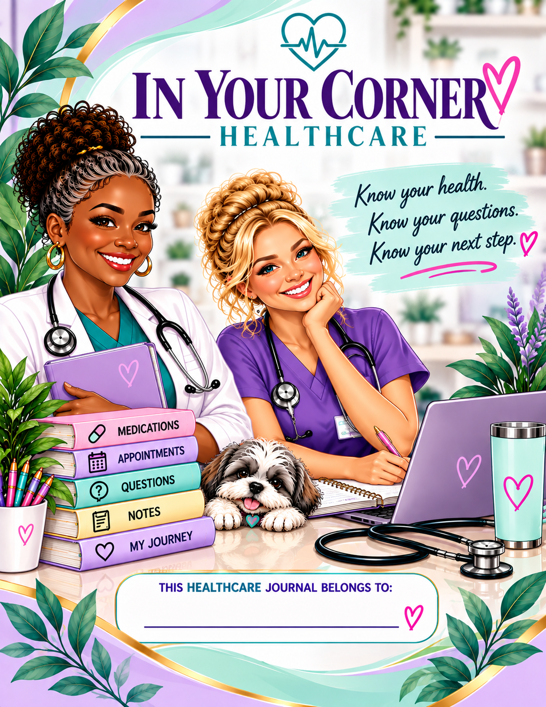 In Your Corner Healthcare — Mini Patient Healthcare Journal cover