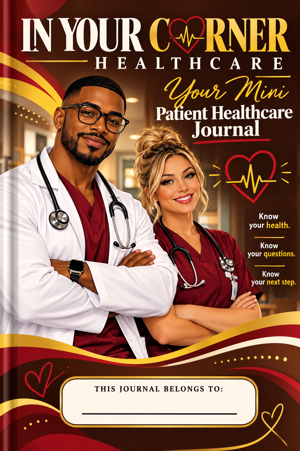In Your Corner Healthcare Mini Patient Healthcare Journal — Men's Edition